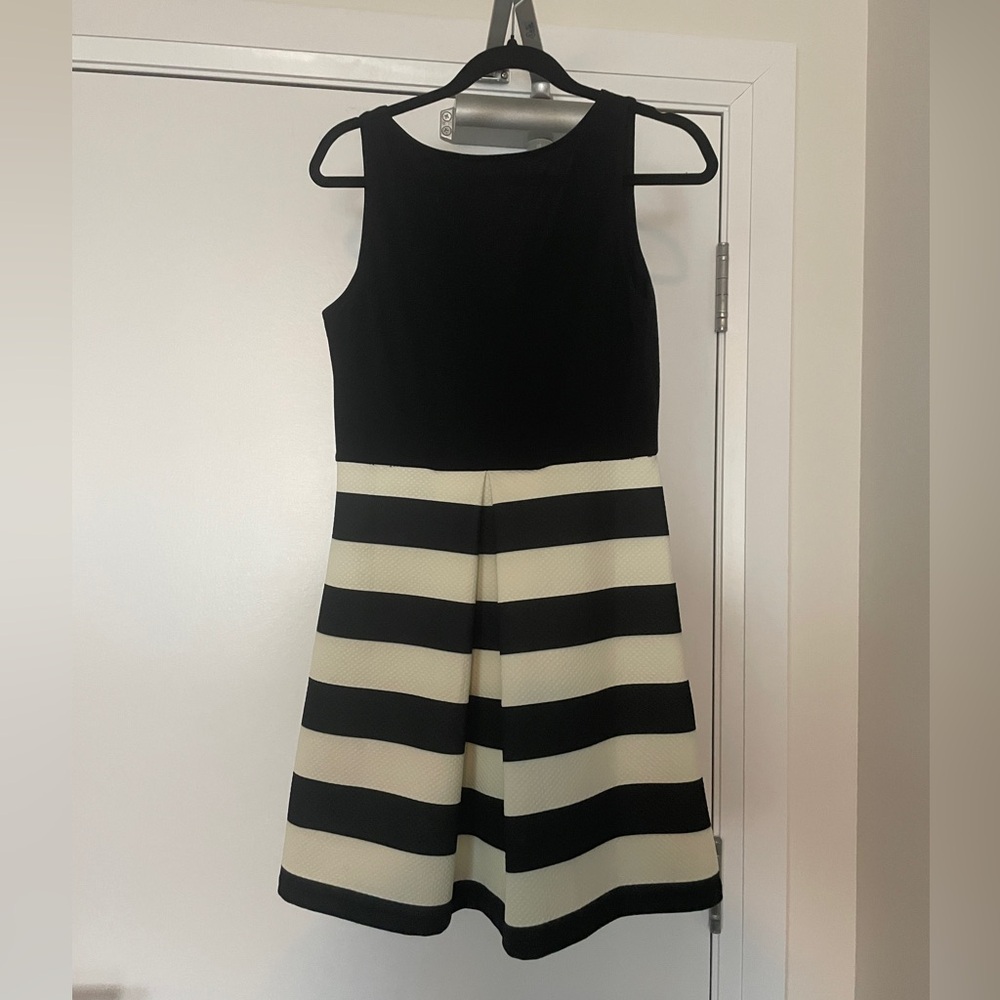 Pink Martini Stripped Black and Cream Dress - Picture 2 of 4